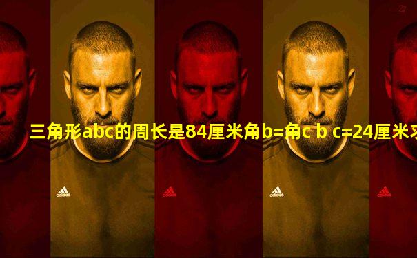三角形abc的周长是84厘米角b=角c b c=24厘米求ab的长